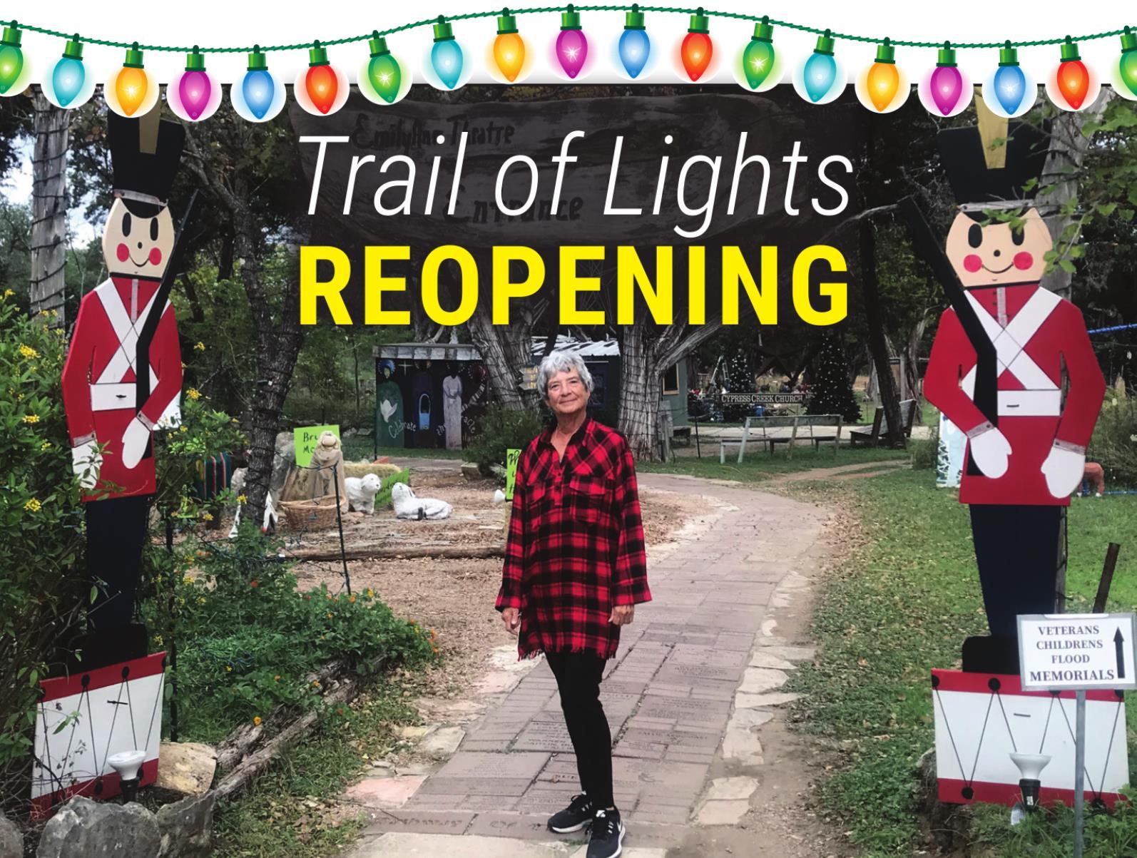 Trail of Lights REOPENING Wimberley View